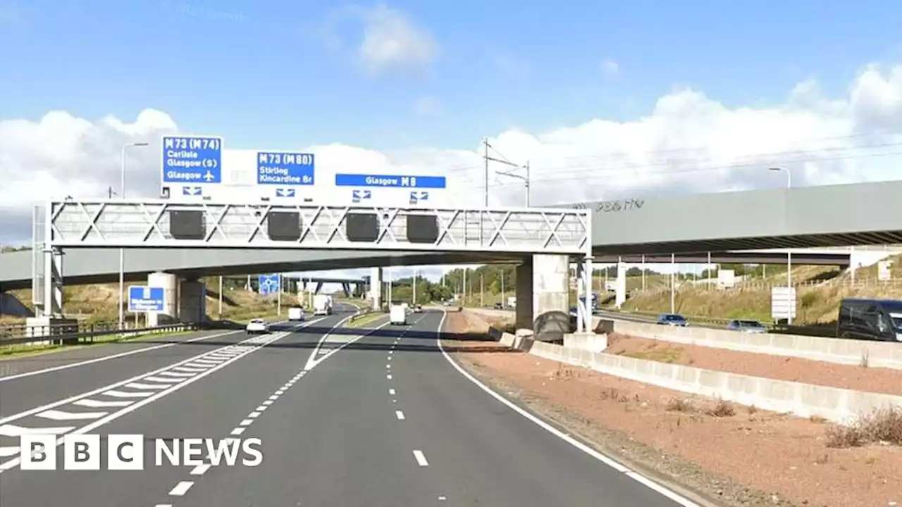 Woman dies after being hit by car on M8 in Glasgow