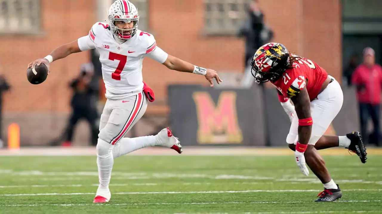 Ohio State football holds on to beat Maryland 43-30, setting up big game with Michigan