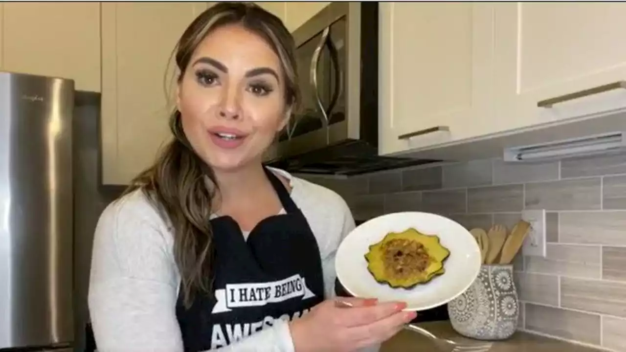 Thanksgiving vegan dish recipe: Stuffed acorn squash rings