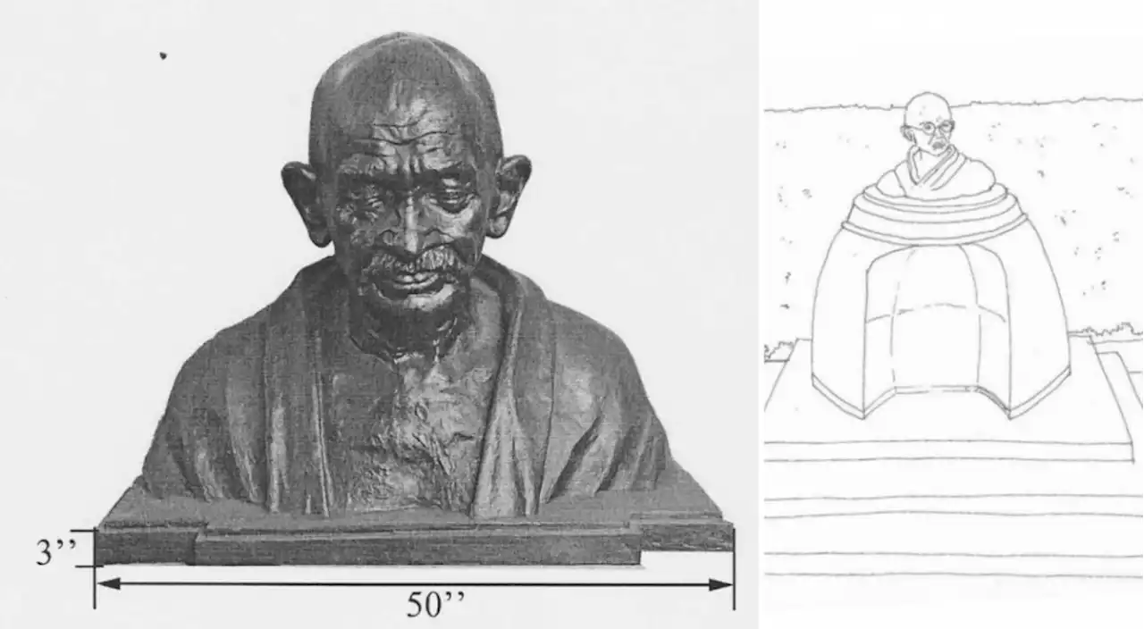 Bronze Gandhi bust could pop up in a major city park and here's why