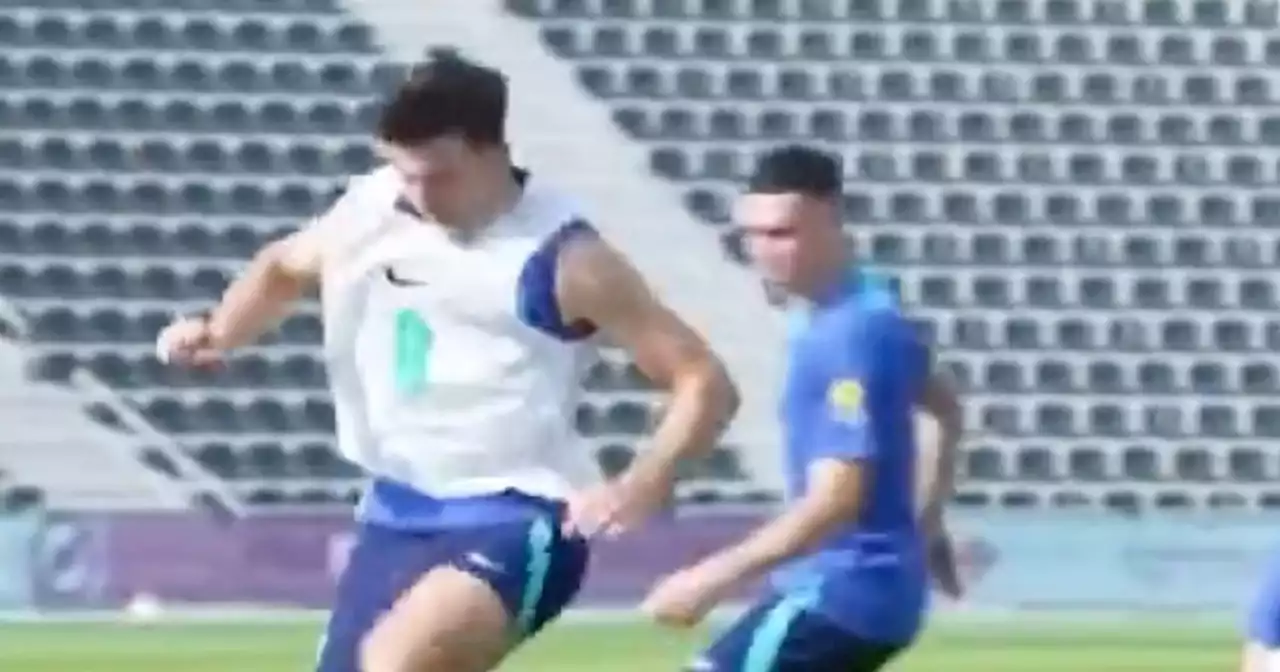 Maguire England training clip goes viral after Man Utd star's control captured