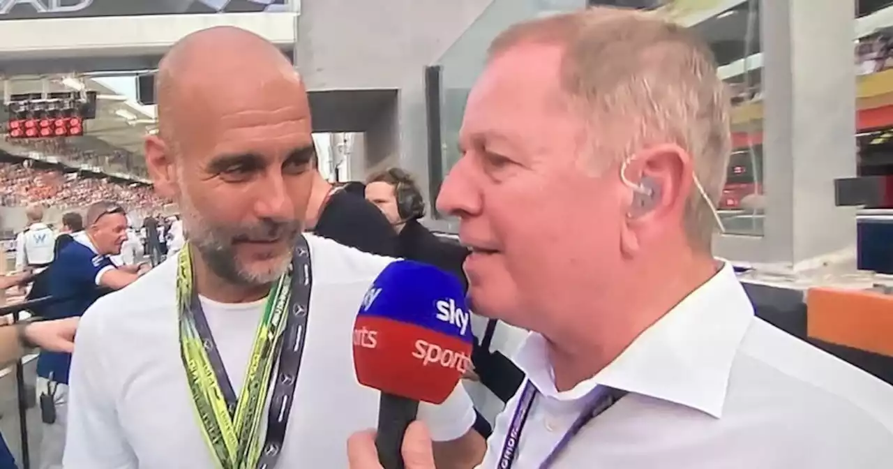 Pep Guardiola snubs Martin Brundle on grid walk after Man City question