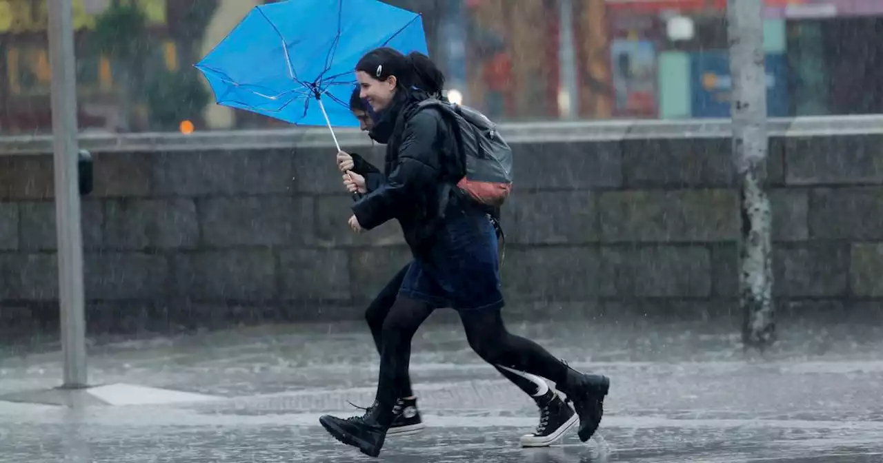 Orange rain warning for three counties and heavy rain for rest of the country