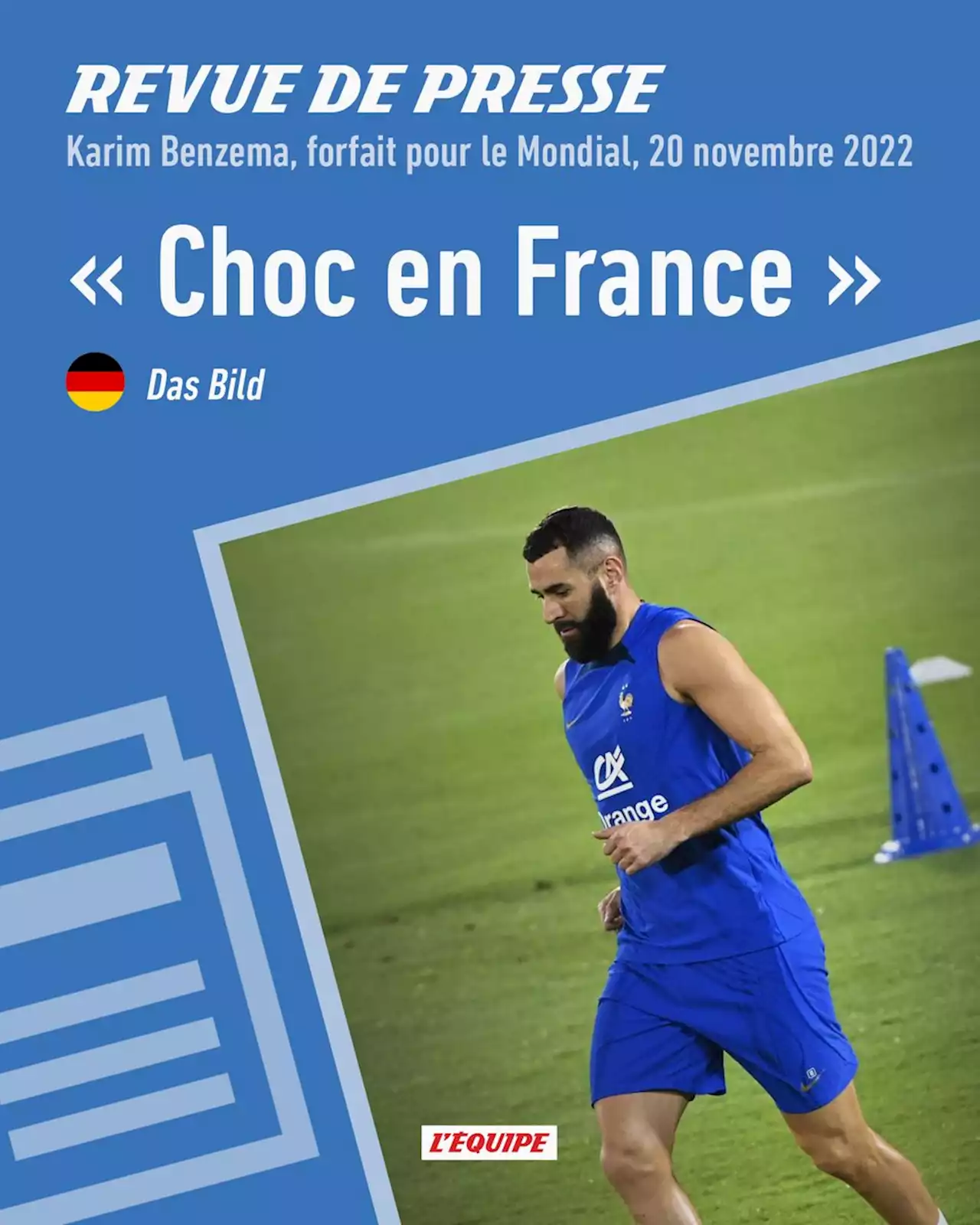 Revue de presse étrangère : « Choc en France » après le forfait de Karim Benzema