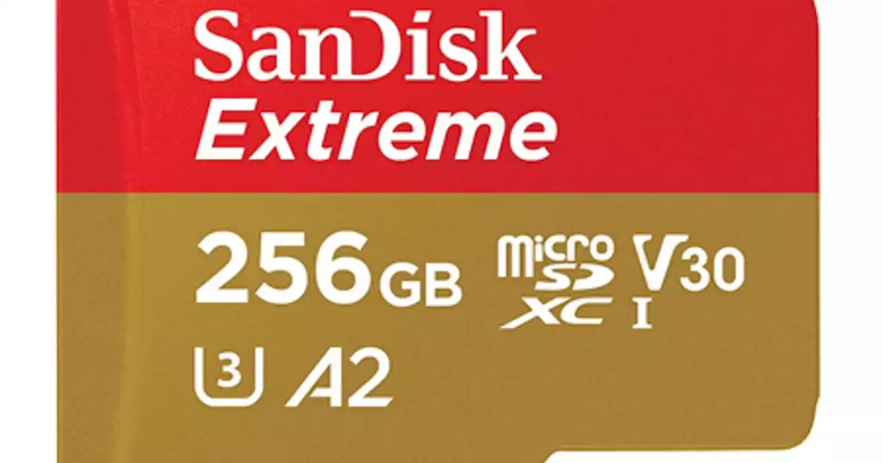 Black Friday 2022 – La carte mémoire SanDisk Extreme microSDXC 256 Go Classe 10 U3 A2 V30 '5 étoiles' à 49,95 € (-25%)