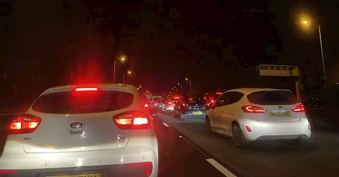 M6 will be closed 'for several hours' after car flips and catches fire