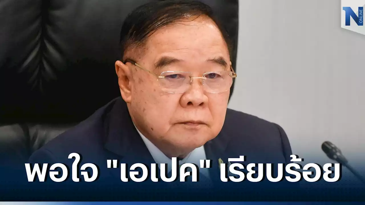 “บิ๊กป้อม” ขอบคุณงานความมั่นคงดูแล “เอเปค” เรียบร้อยปลอดภัย