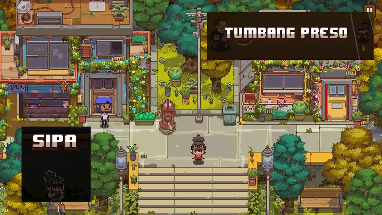 Play Pinoy street games like tumbang preso and sipa in this student-made video game