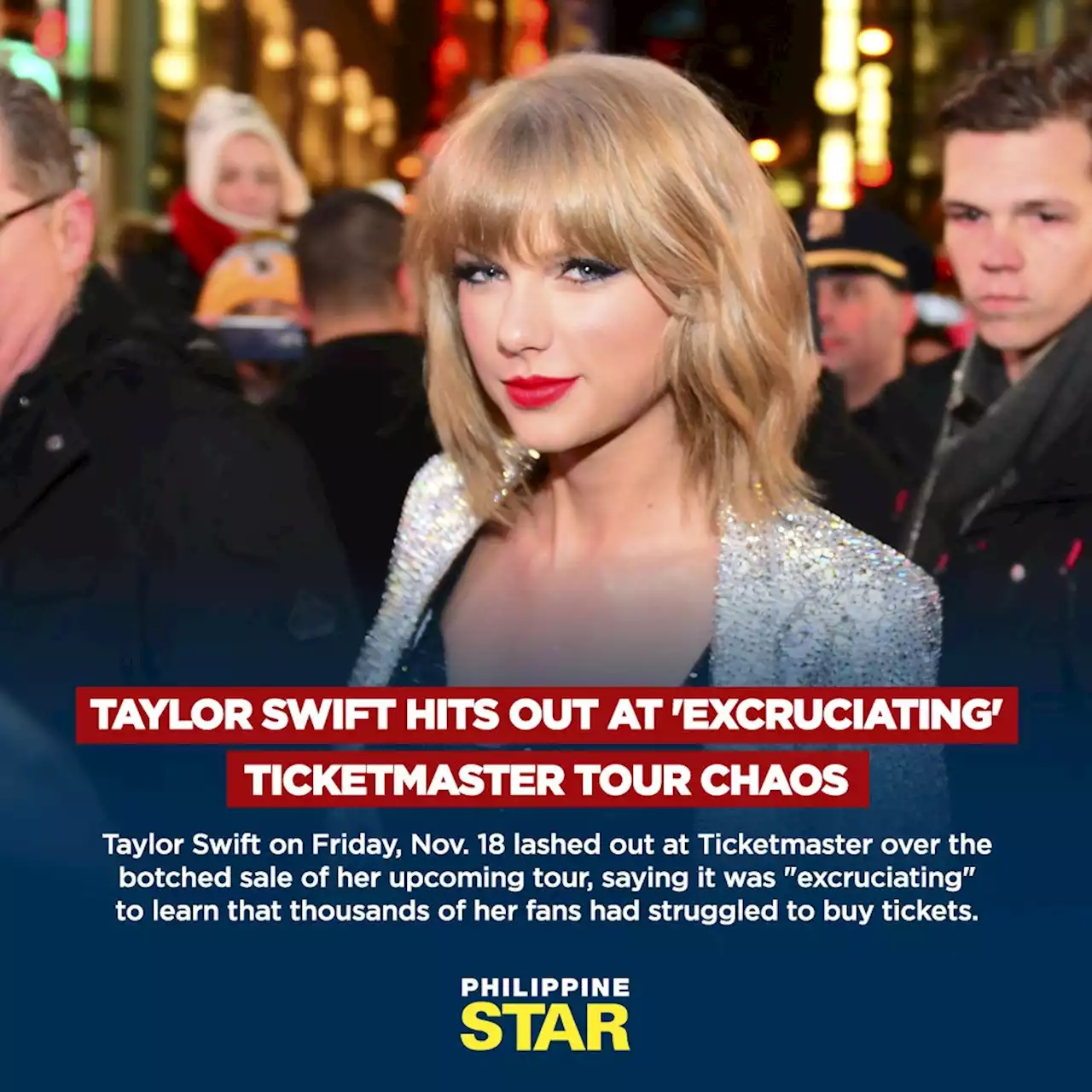 Taylor Swift hits out at 'excruciating' Ticketmaster tour chaos