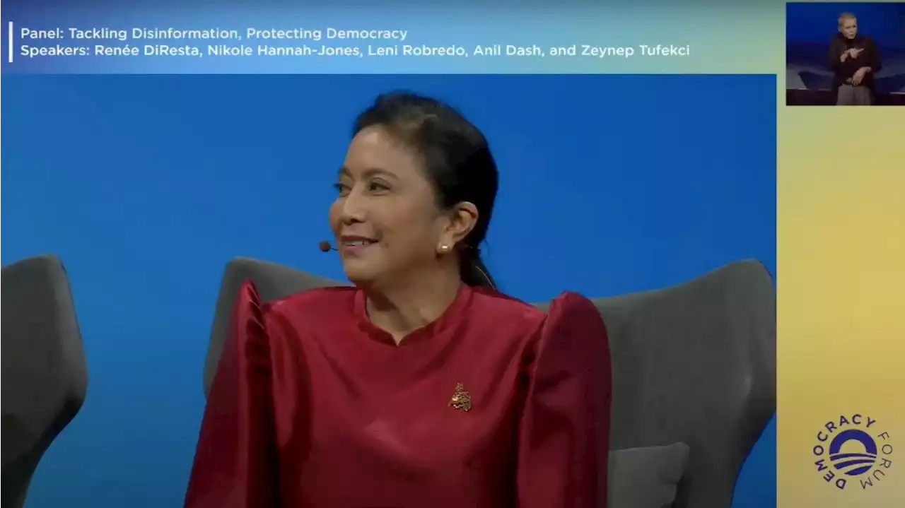 Robredo: Influence operations destroyed common baselines of fact