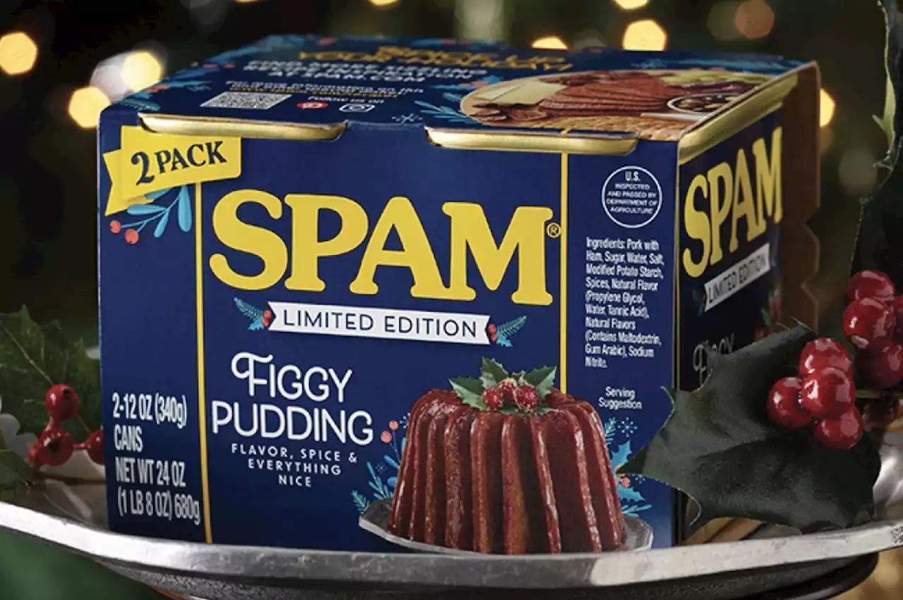 WTF Food News: Spam releases seasonal figgy pudding to offer 'spirit of the holidays in a can'