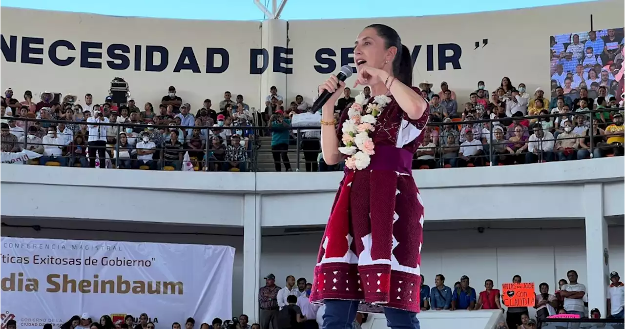 Sheinbaum llama a destinar recursos para las mayorías durante conferencia en Chiapas