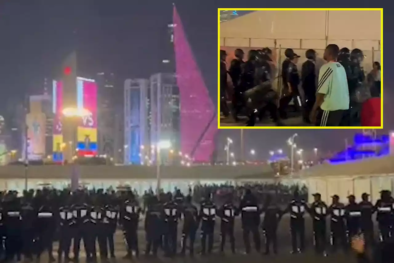 'Families screaming' as riot police deployed to Doha fan park during World Cup opener