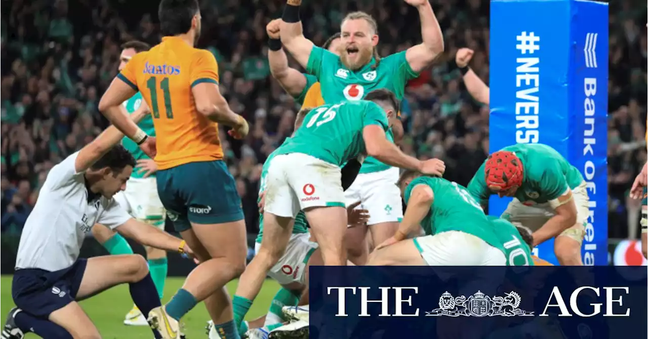 Wallabies’ hearts broken once again as Ireland snatch late victory