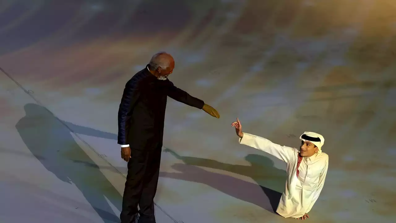 Morgan Freeman and BTS’s Jung Kook Help Kick Off Controversial World Cup in Qatar