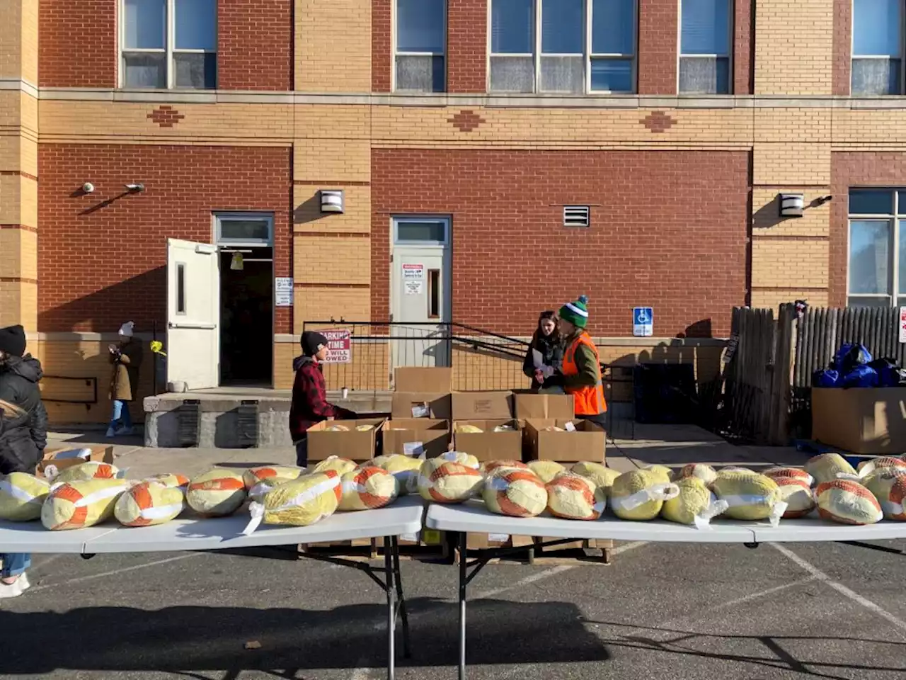 Food distribution centers kick into high gear in attempts to meet the needs for holiday meals