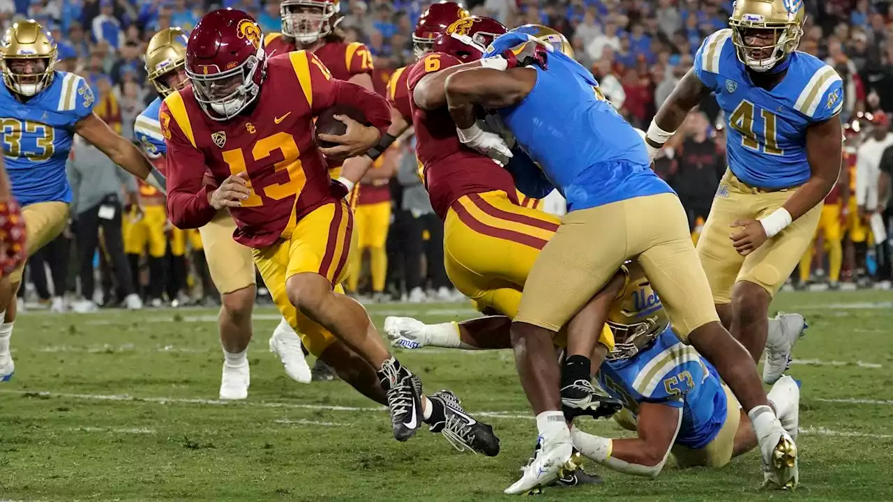 No. 7 USC outlasts No. 16 UCLA 48-45 behind epic performance from QB Caleb Williams