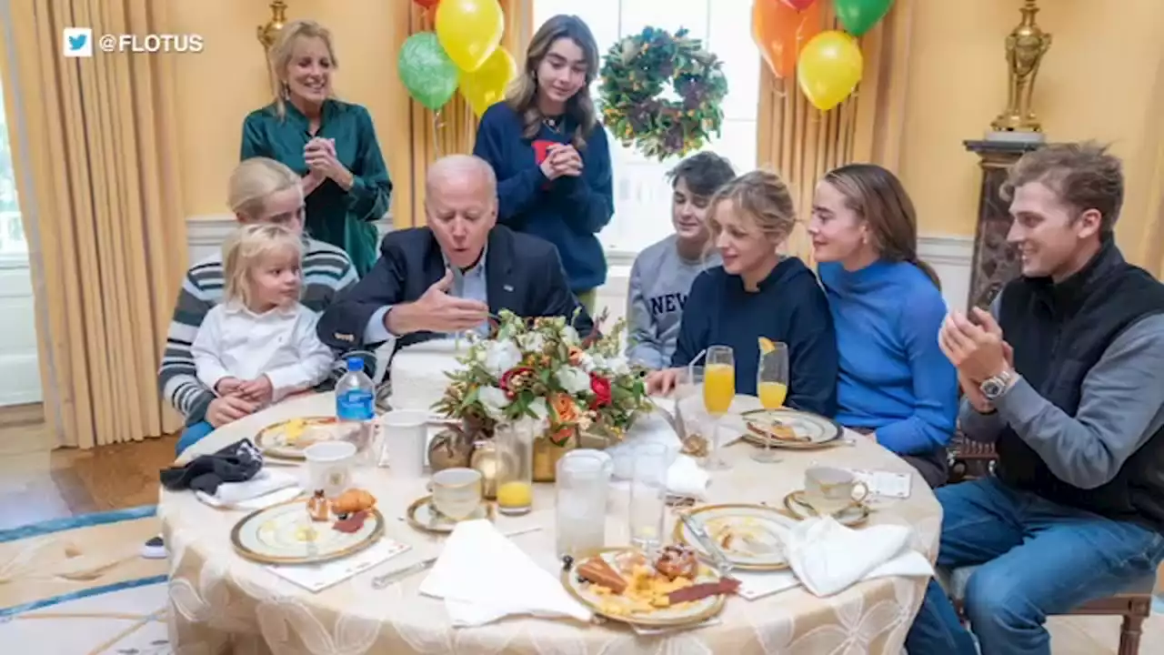 President Joe Biden celebrates his 80th birthday with brunch hosted by First Lady Jill Biden