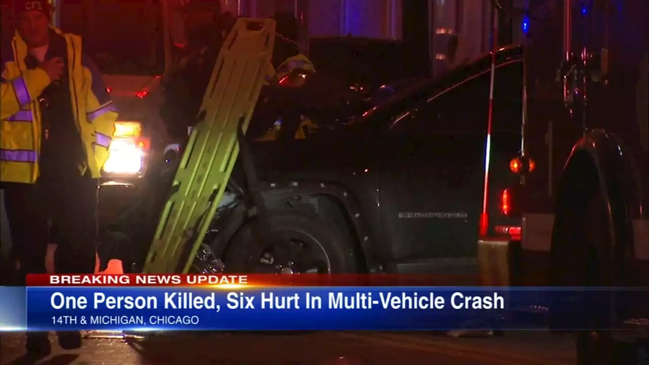 South Loop crash leaves 1 dead, 6 injured on Michigan Ave., Chicago police say