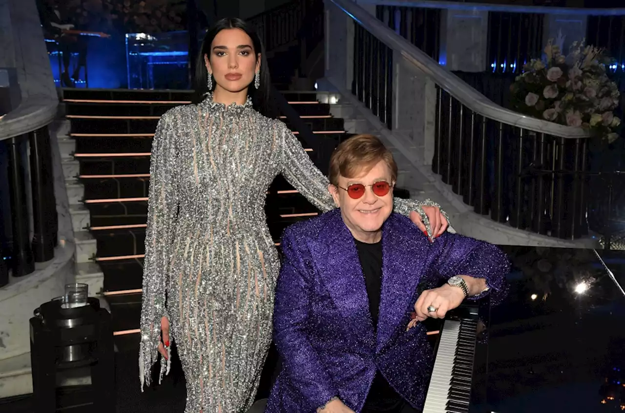 Elton John Introduces Dua Lipa on Stage at Dodger Stadium For ‘Cold Heart’ Performance