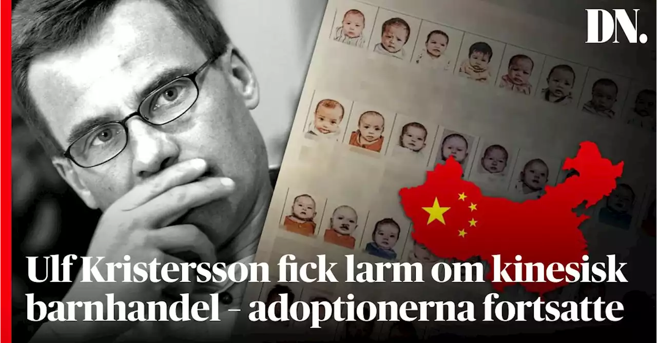 Ulf Kristersson fick larm om kinesisk barnhandel – adoptionerna fortsatte