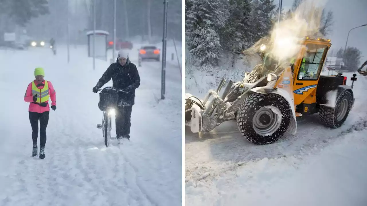 Därför var cykelbanor i Gävle oplogade i morse