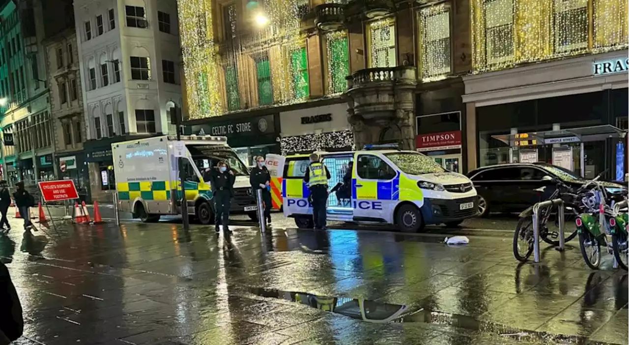 Police called to disturbance near St Enoch Christmas market