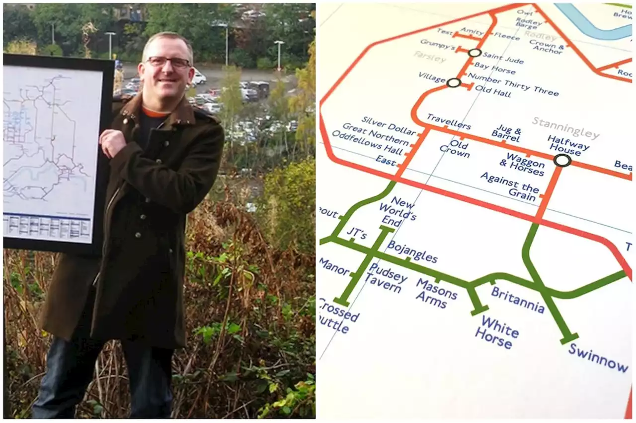 Meet the man behind a London Underground-style map featuring a staggering 618 Leeds pubs and clubs