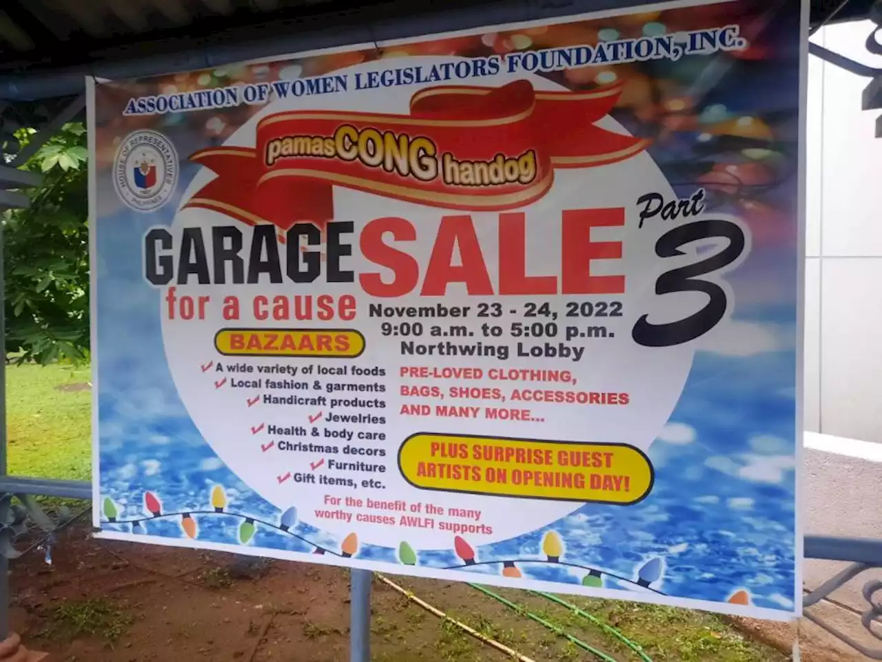 'Imelda', 'Imee' to grace special garage sale at House