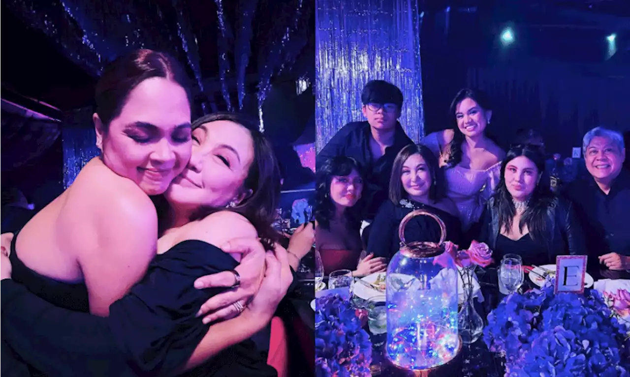 Sharon Cuneta and family at Yohan Agoncillo's debut celebration