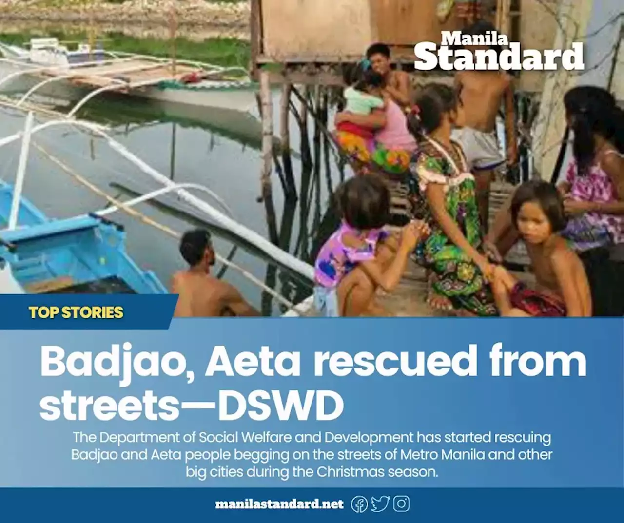 Badjao, Aeta rescued from streets—DSWD