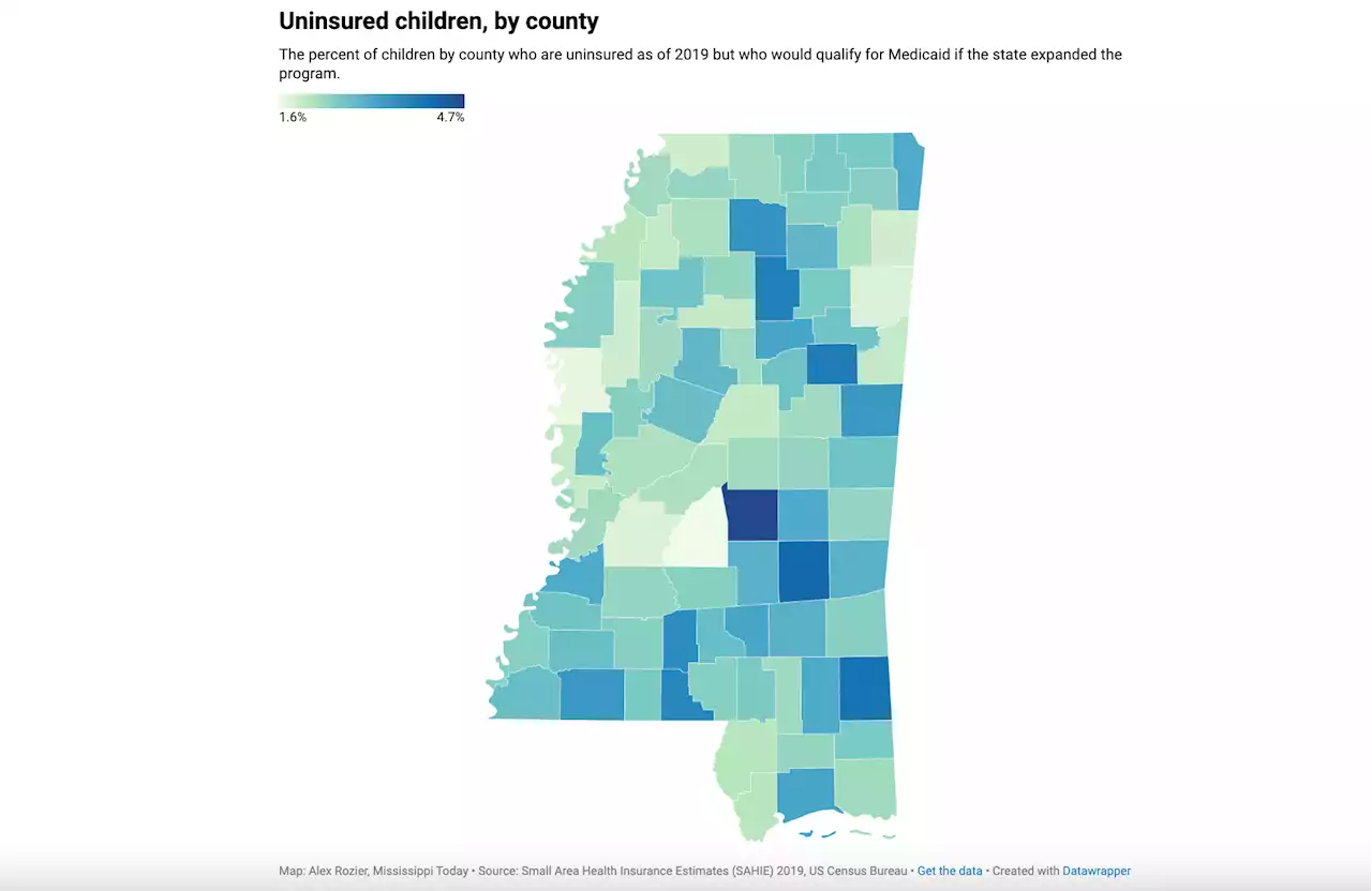 MAP: These uninsured Mississippi children would be covered by Medicaid expansion