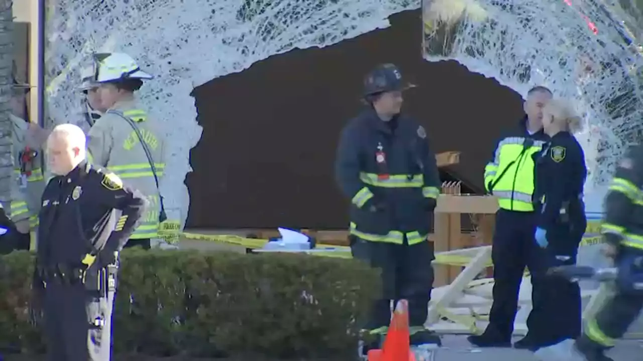 Vehicle Crashes Into Apple Store in Hingham, Multiple Injuries Reported: LIVE AERIAL FOOTAGE