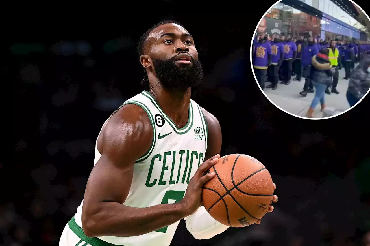 Jaylen Brown clarifies tweet about Black Hebrew Israelites gathered for Kyrie Irving’s return