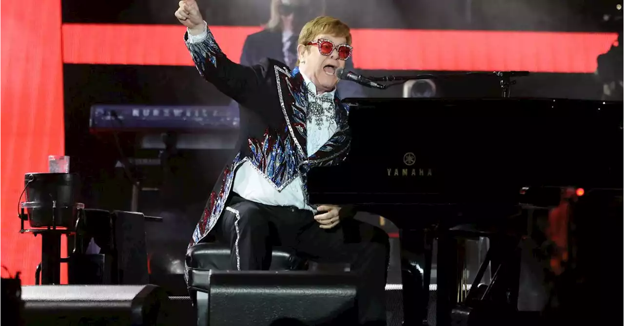 Elton John ends US leg of farewell tour with starry Dodger Stadium show