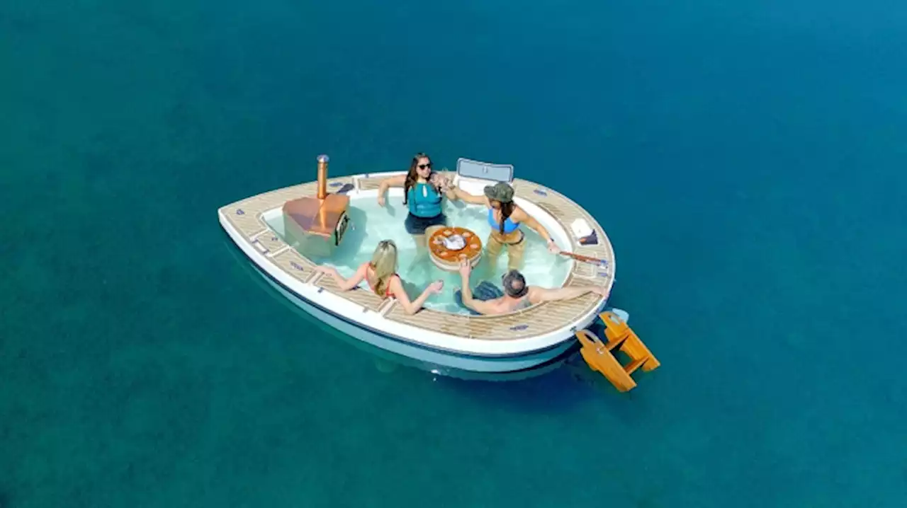 Meet the Spacruzzi, a Bonkers Hot Tub-Boat Hybrid That Comes With Its Own Fireplace