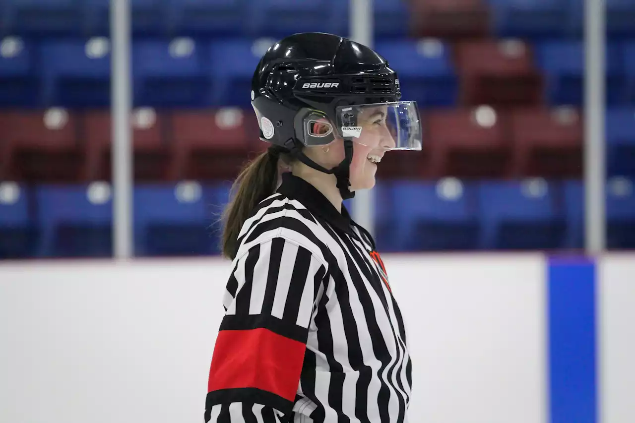 First female referee in SJJHL history officiates game between Southern Shore Breakers and Mount Pearl Blades | SaltWire