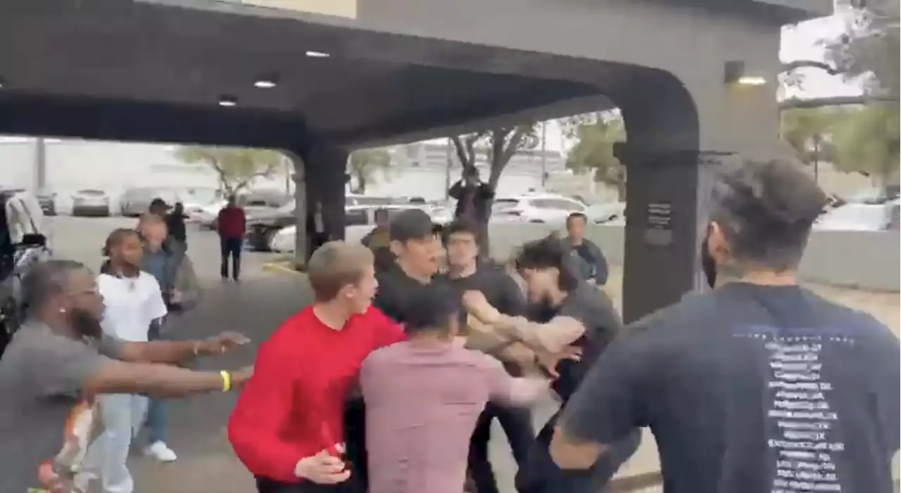 Anthony Taylor and Dillon Danis in street fight after KSI boxing event weigh-in