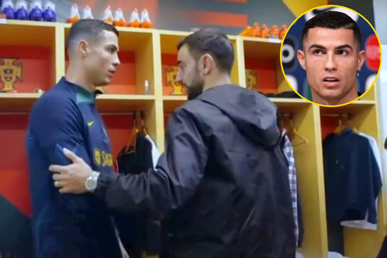 Cristiano Ronaldo reveals what was said during seemingly awkward reunion Bruno Fernandes