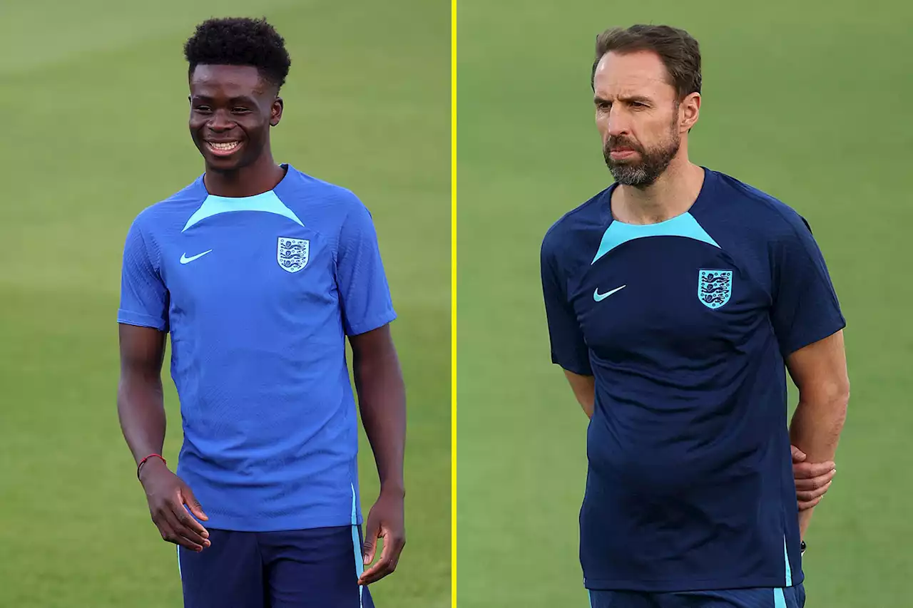 Southgate to start in-form Arsenal star Saka for England's World Cup opener