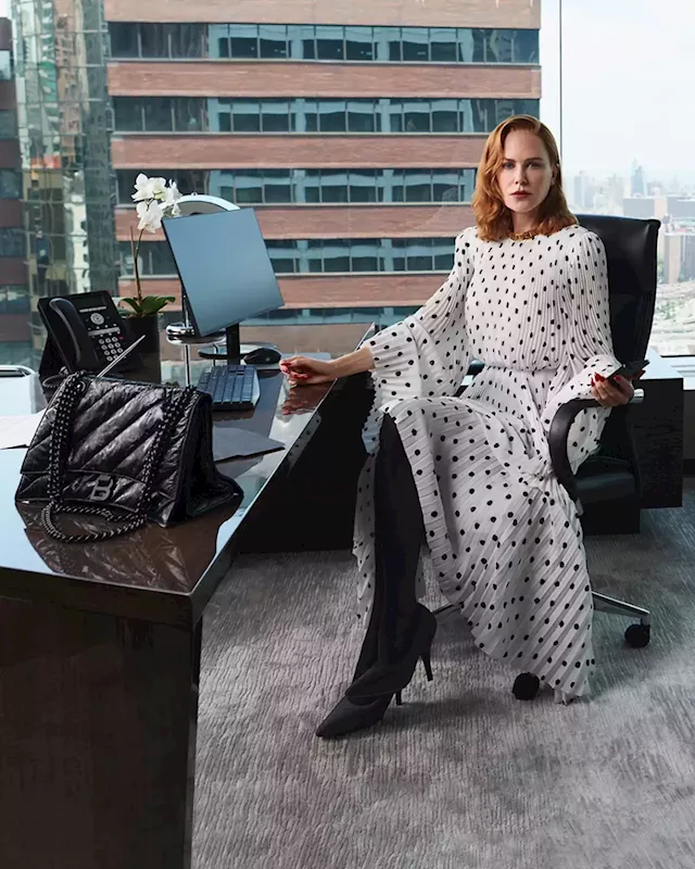 Nicole Kidman Heads to the Office in New Balenciaga Campaign