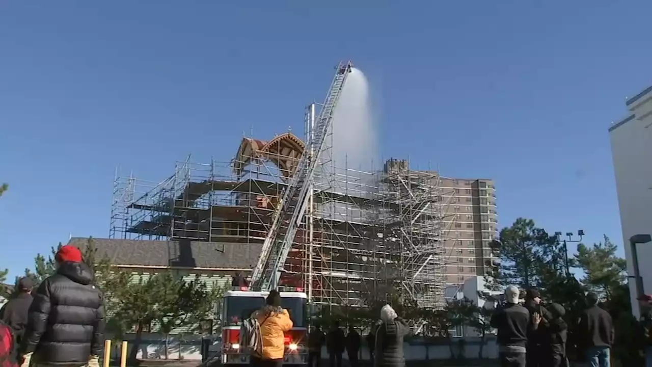 Lucy the Elephant undergoes water test in final phase of restoration