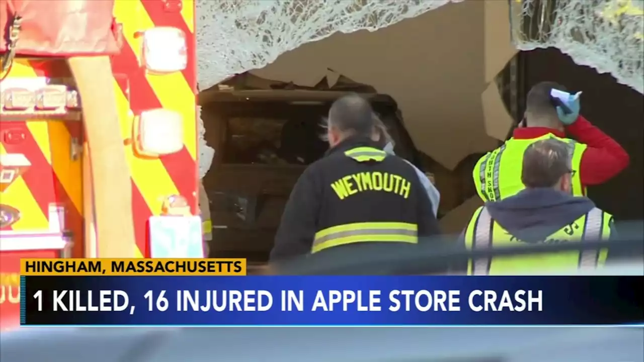 NJ man killed when SUV driver crashes into Apple store in Massachusetts; 16 injured