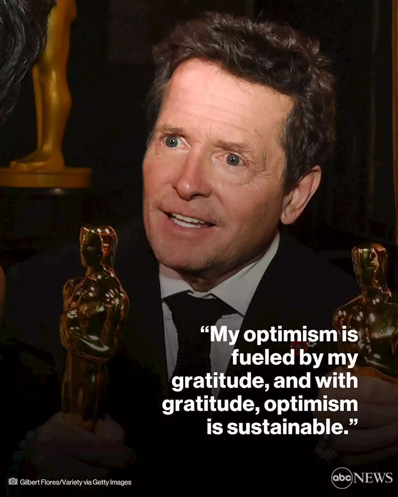 Michael J. Fox accepts honorary Oscar for Parkinson's advocacy in moving speech