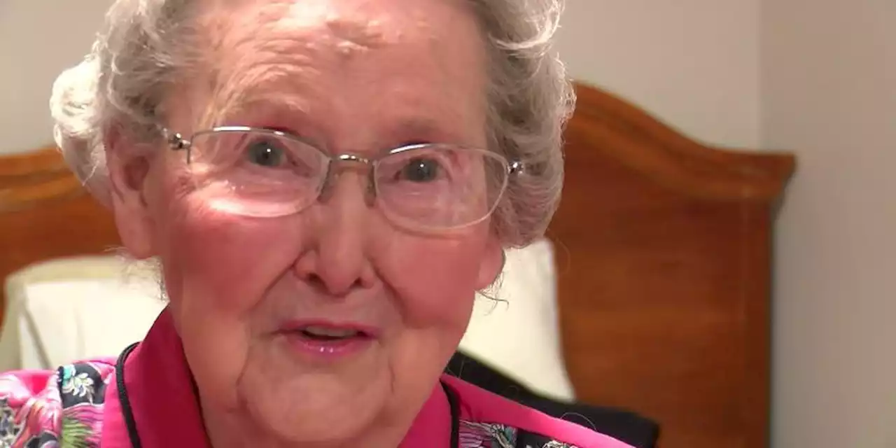 105-year-old woman celebrates with first-ever birthday party