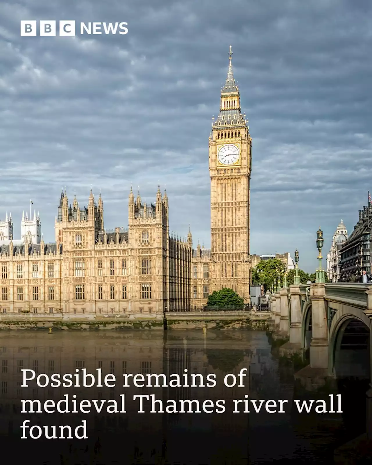 Palace of Westminster: Possible remains of medieval Thames river wall found