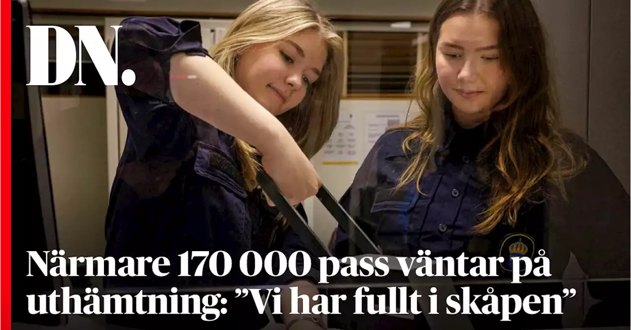 Närmare 170 000 pass väntar på uthämtning: ”Vi har fullt i skåpen”