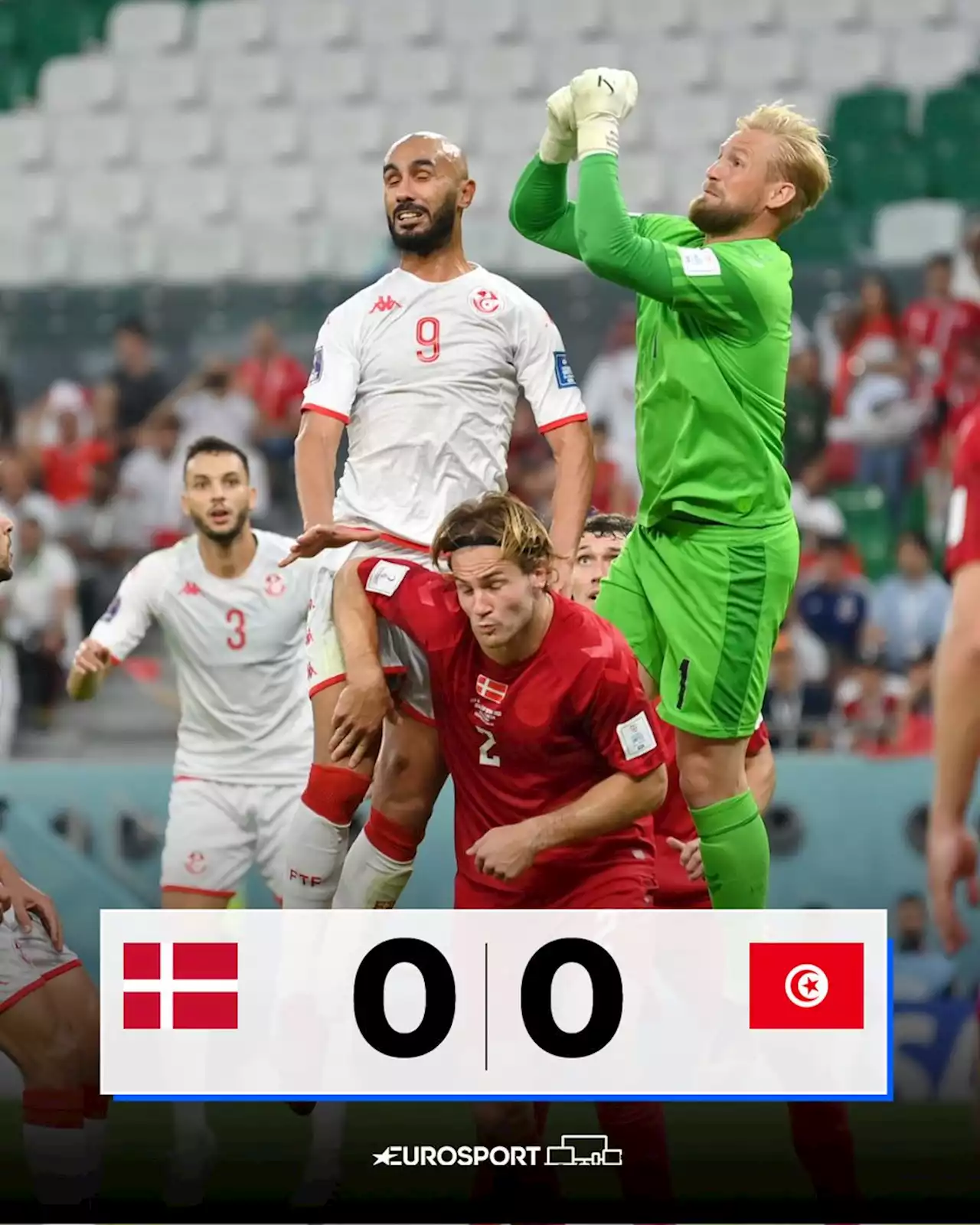 Danemark - Tunisie en direct - Coupe du monde - Groupe D - 1ère journée