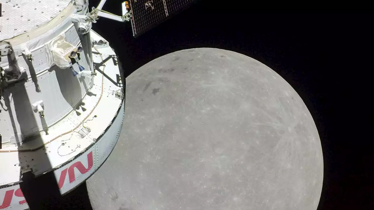 You can now watch live views from Orion as capsule swings around the moon