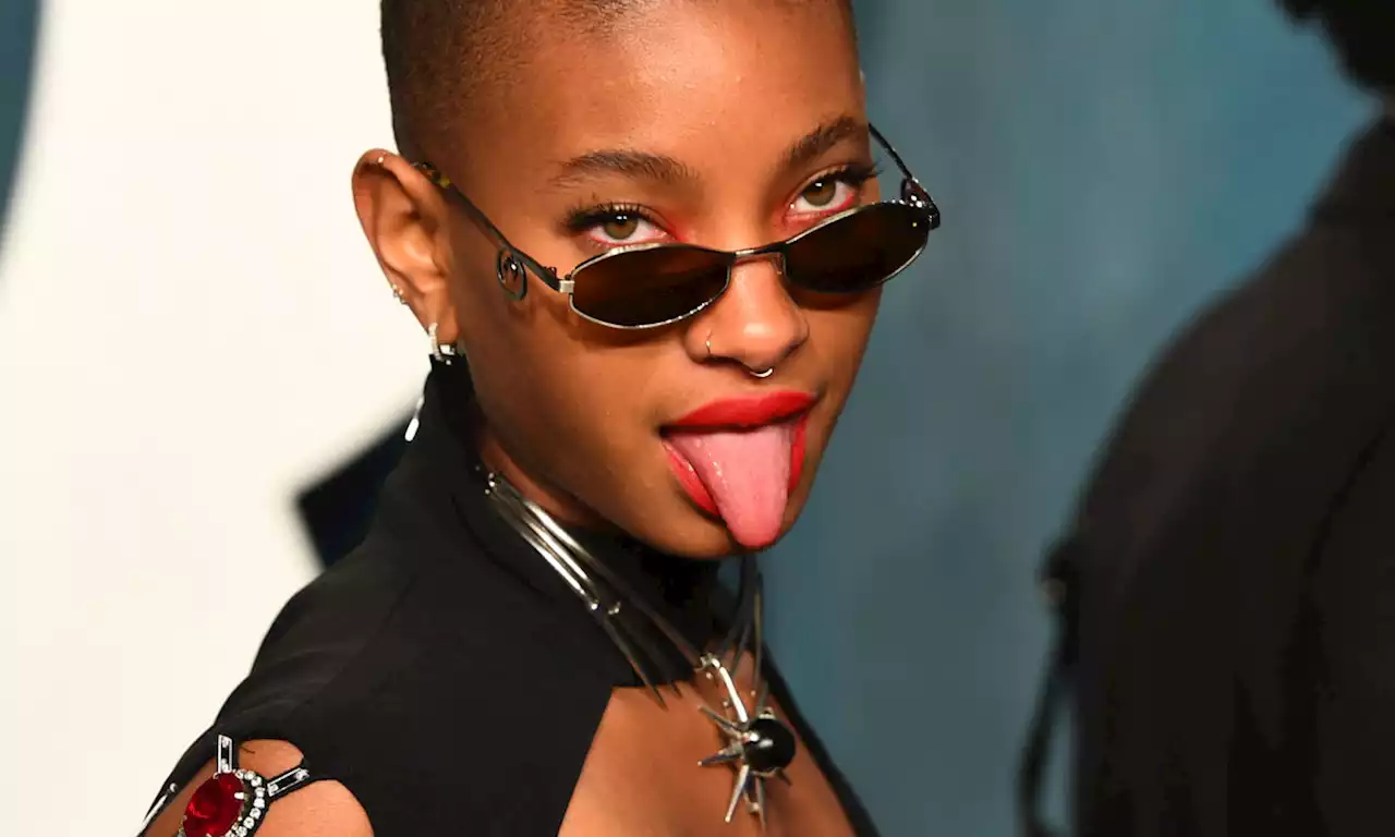 Willow Smith rocks show-stealing cut-out top and edgy leather trousers